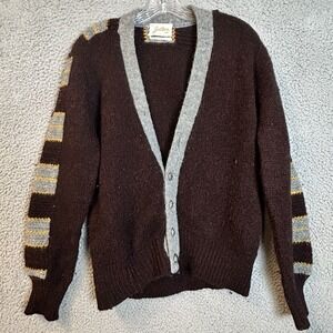 (Sz M) AUTHENTIC 1950s VINTAGE wool Jantzen , cardigan, distressed, Grunge Style